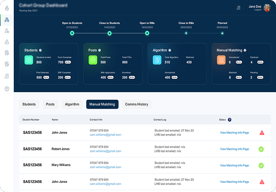 Student Placement Platform product design case study